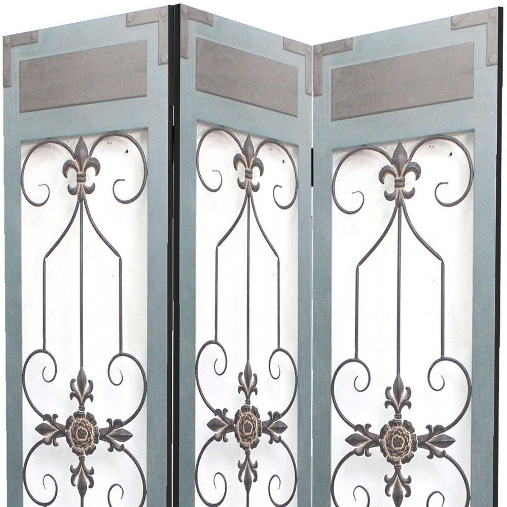 60 X 72 Blue Wood Metal Screen