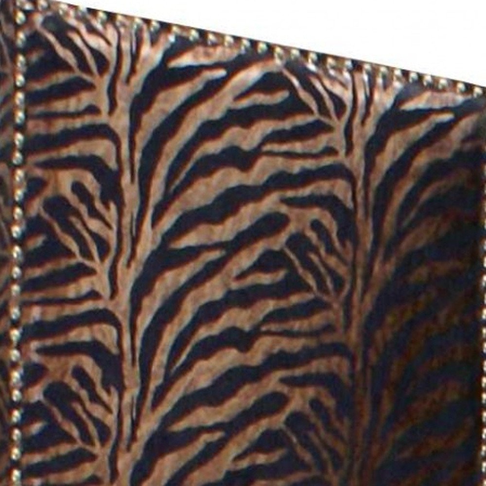 84 X 84 Bronze Wood & Fabric Screen