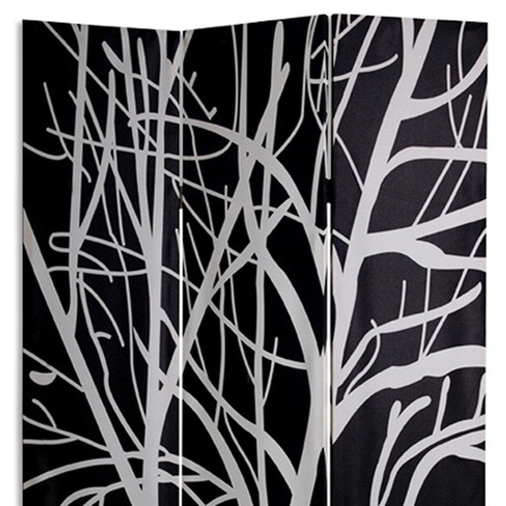 48" X 72" Multi Color Wood Canvas Tranquillity Screen