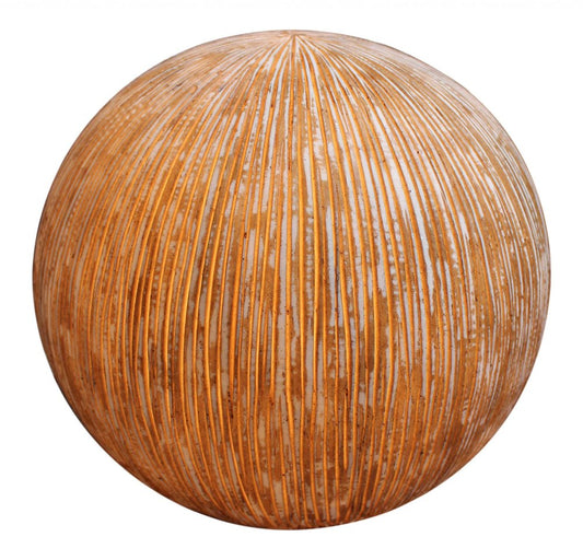 Lámpara de exterior con acabado acanalado de arenisca de 1 x 16 x 14 - Bola