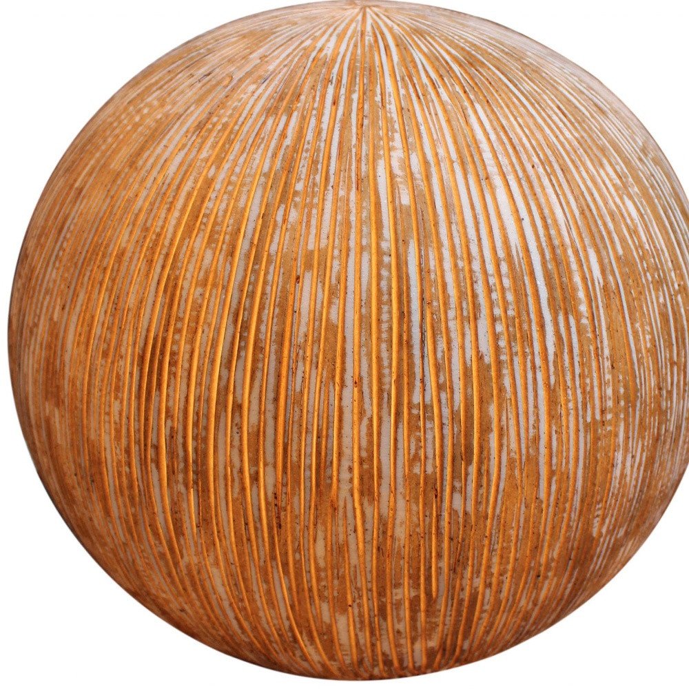 Lámpara de exterior con acabado acanalado de arenisca de 1 x 16 x 14 - Bola