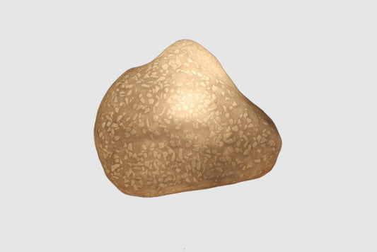 1 x 12 x 10 piezas de vidrio de arenisca de piedra pulida con luz exterior