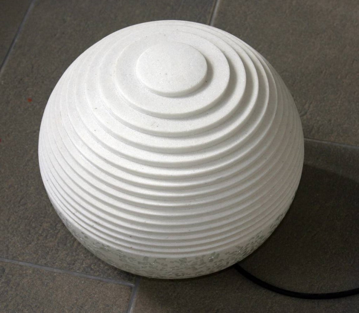Piedra de jardín de arenisca blanca de 12"
