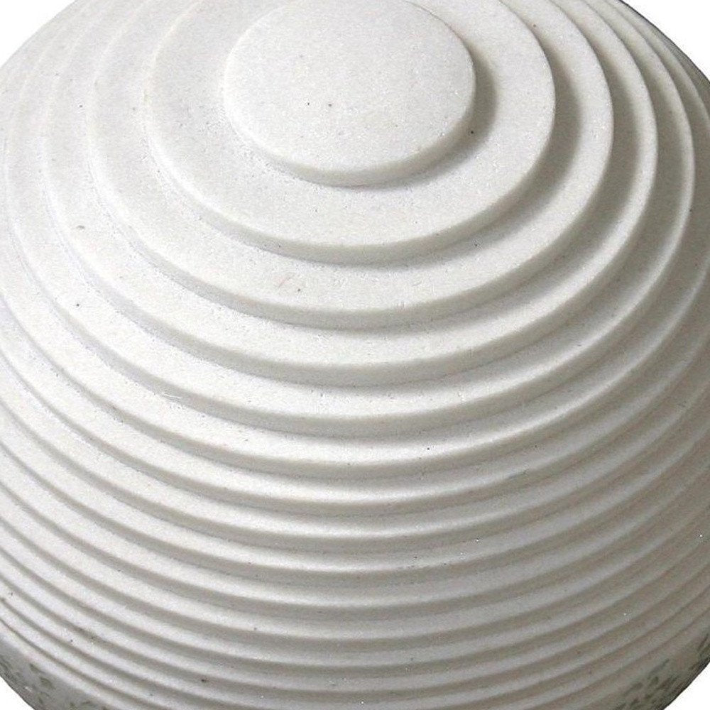 Piedra de jardín de arenisca blanca de 12"