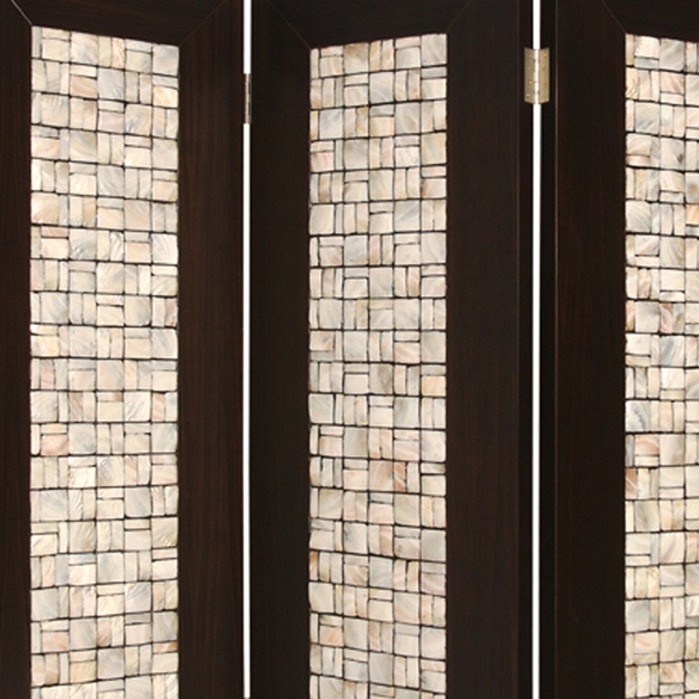 71" X 84" Brown Wood Screen