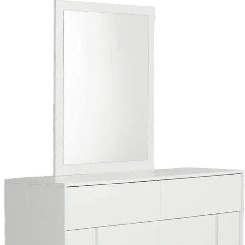 41" White Mounted Dresser Mirror