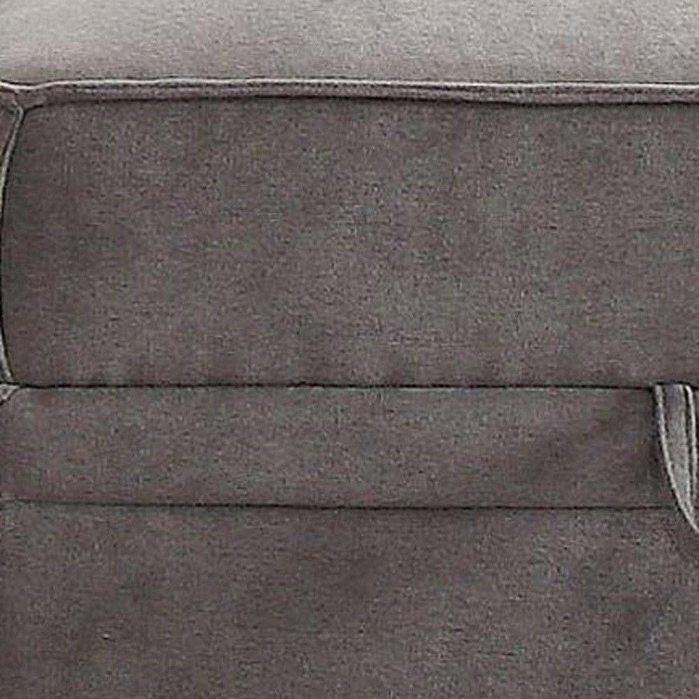 30" Gray Velvet Storage