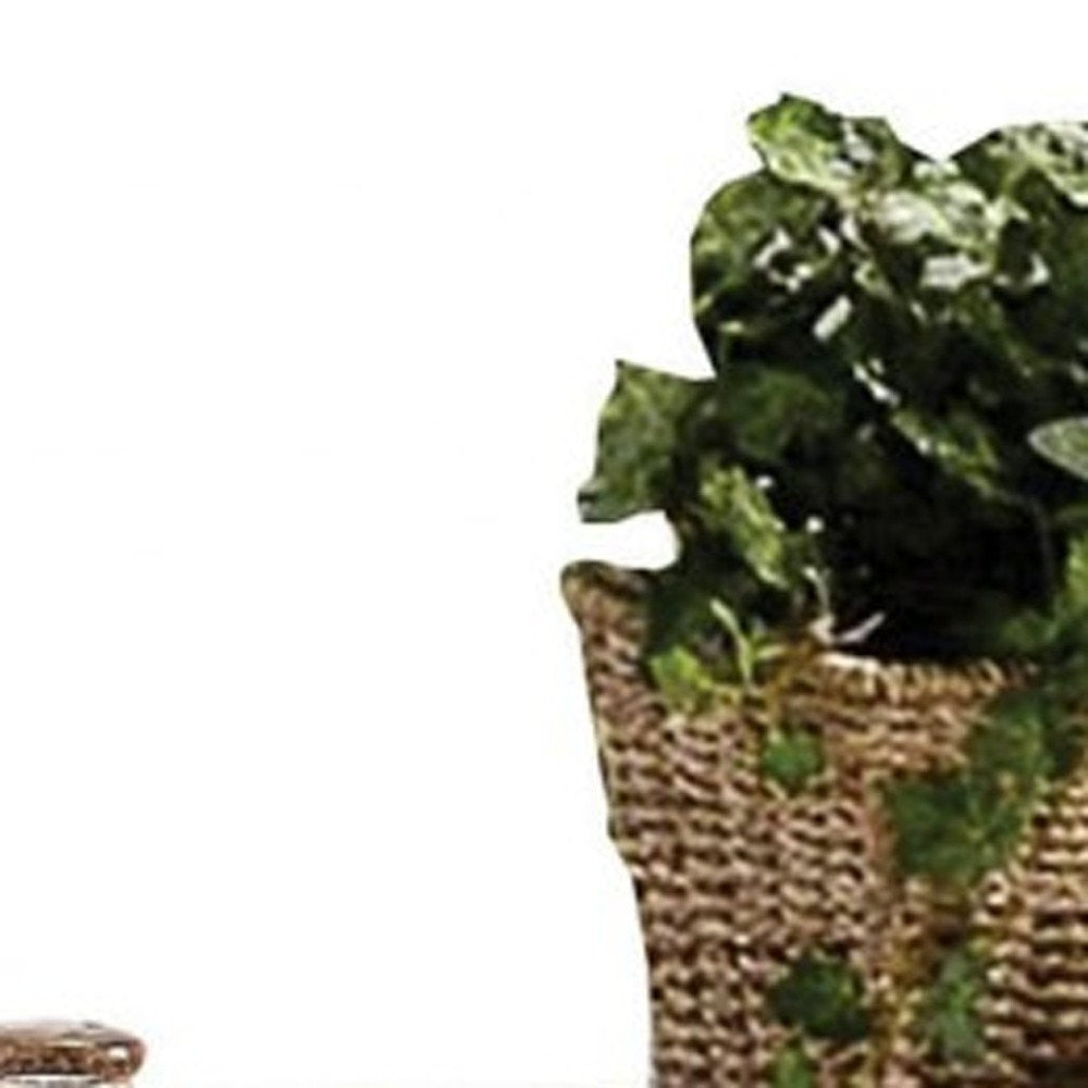 Isla de cocina natural y blanca de 47" x 18" x 34"