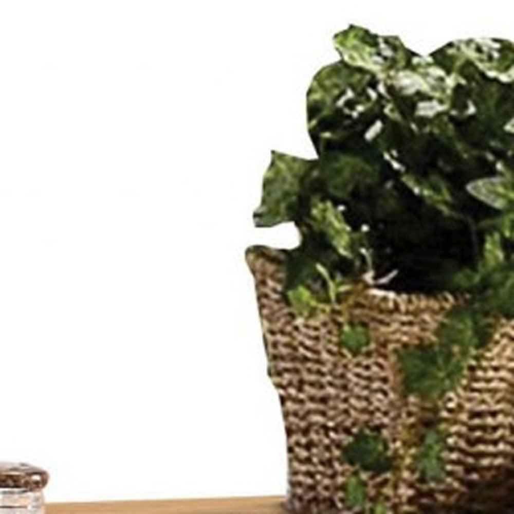 Isla de cocina natural y blanca de 47" x 18" x 34"