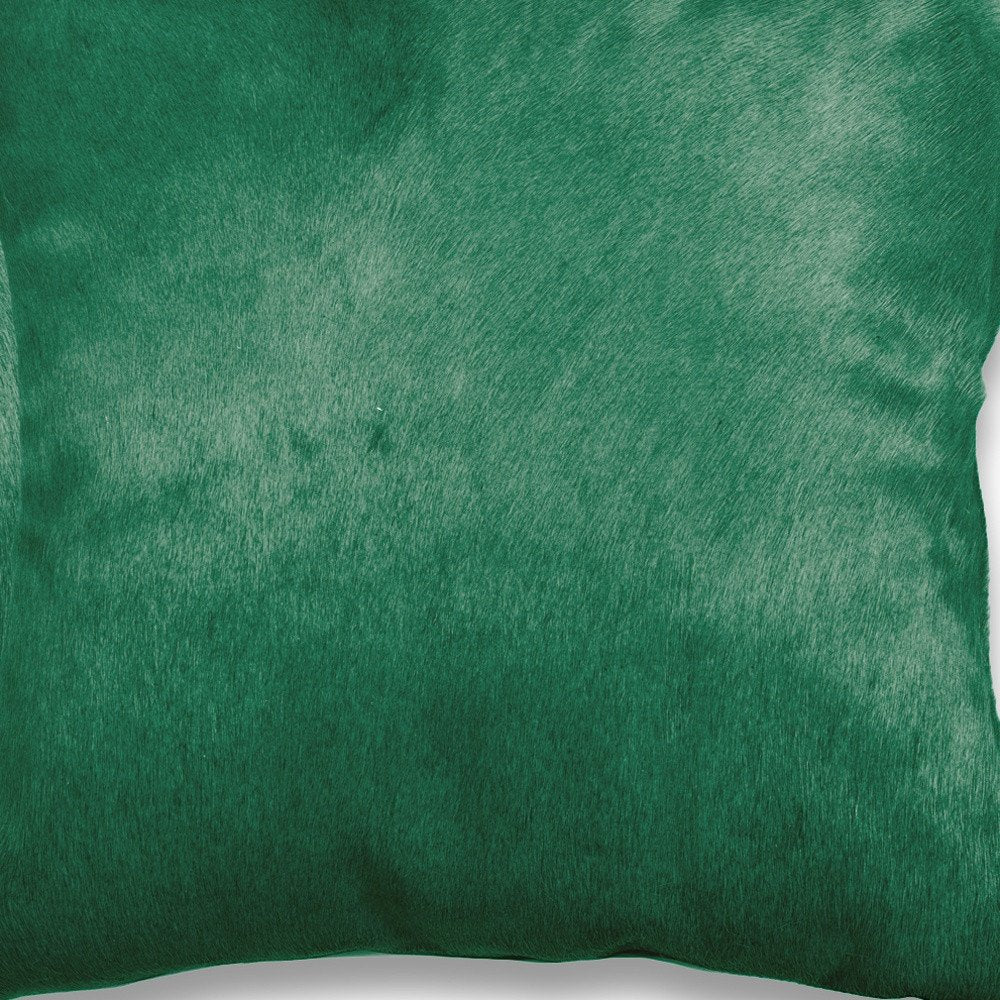 Set of Two Silver and Gray Cowhide Throw Pillow
