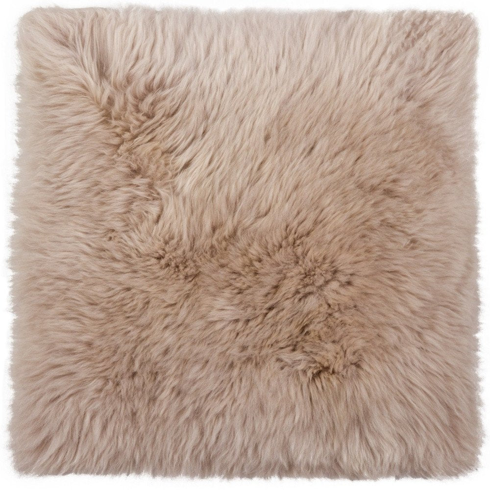 17" X 17" Gray Genuine Sheepskin Chair Pad