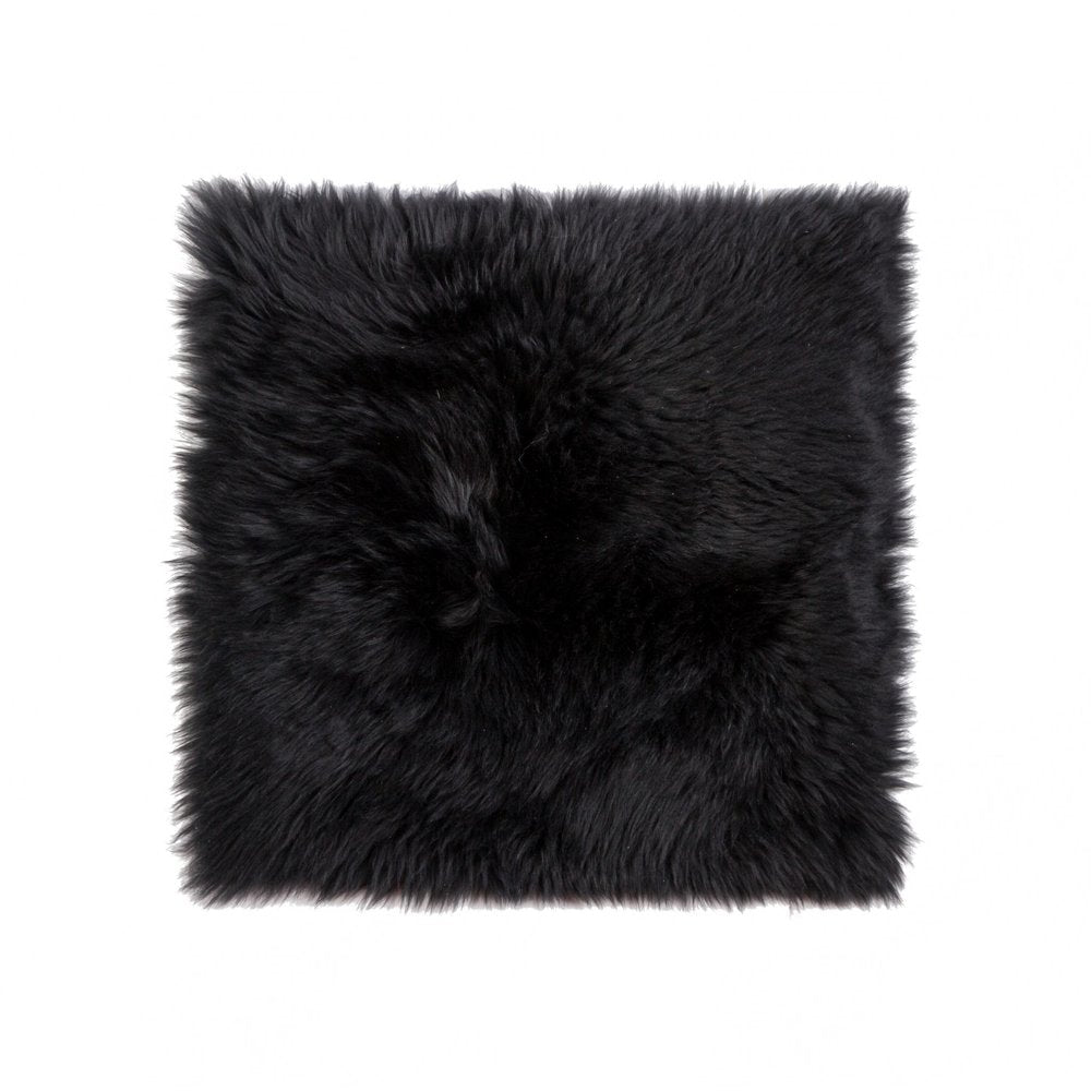 17" X 17" Gray Genuine Sheepskin Chair Pad