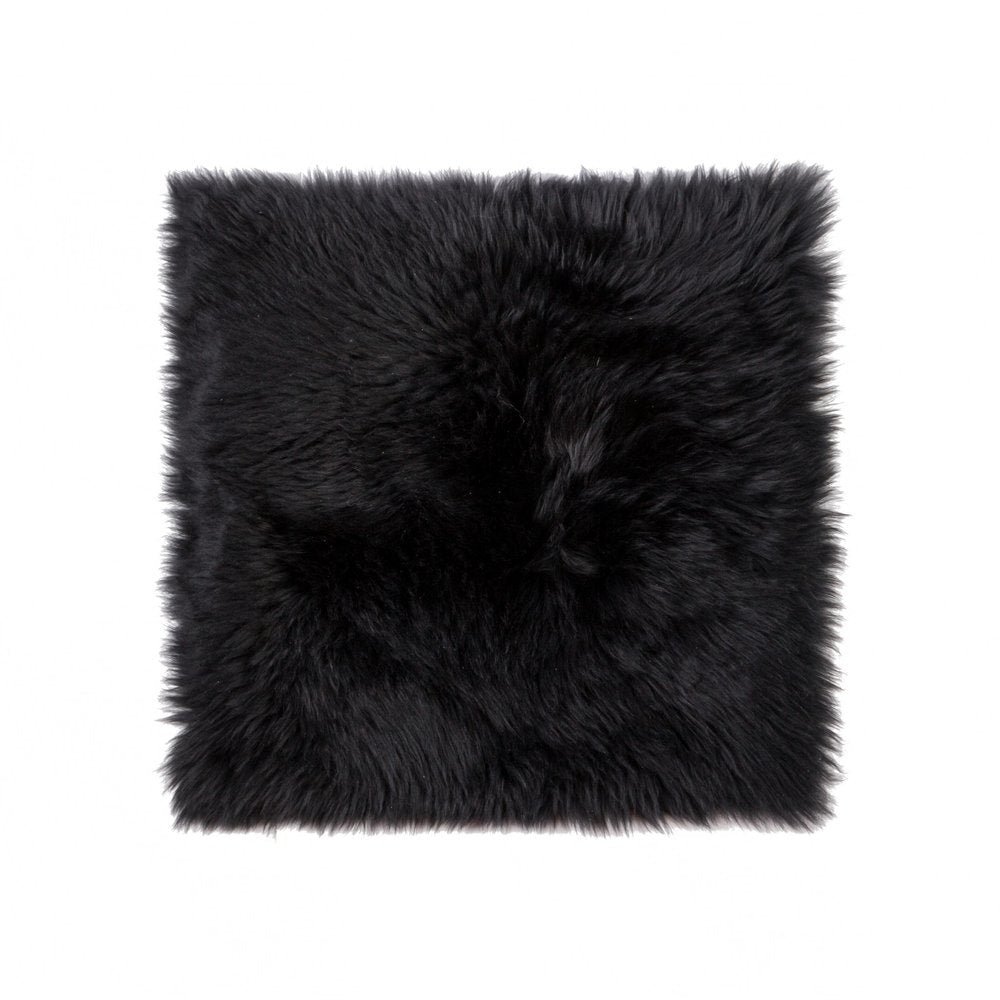 17" X 17" Gray Genuine Sheepskin Chair Pad
