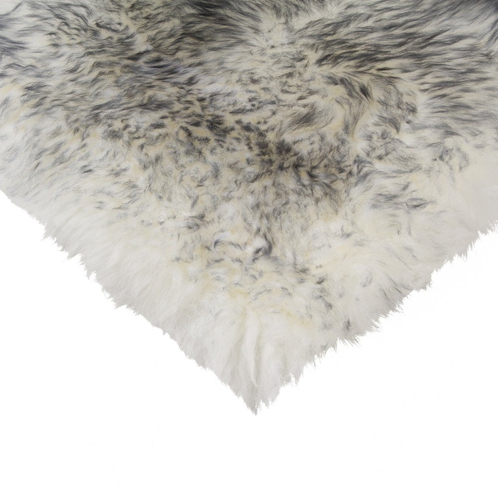 17" X 17" Gray Genuine Sheepskin Chair Pad