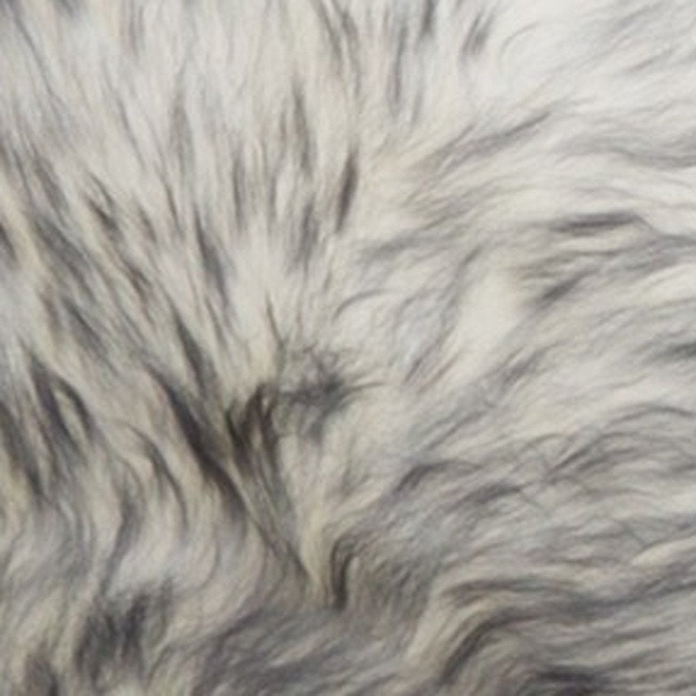 17" X 17" Gray Genuine Sheepskin Chair Pad