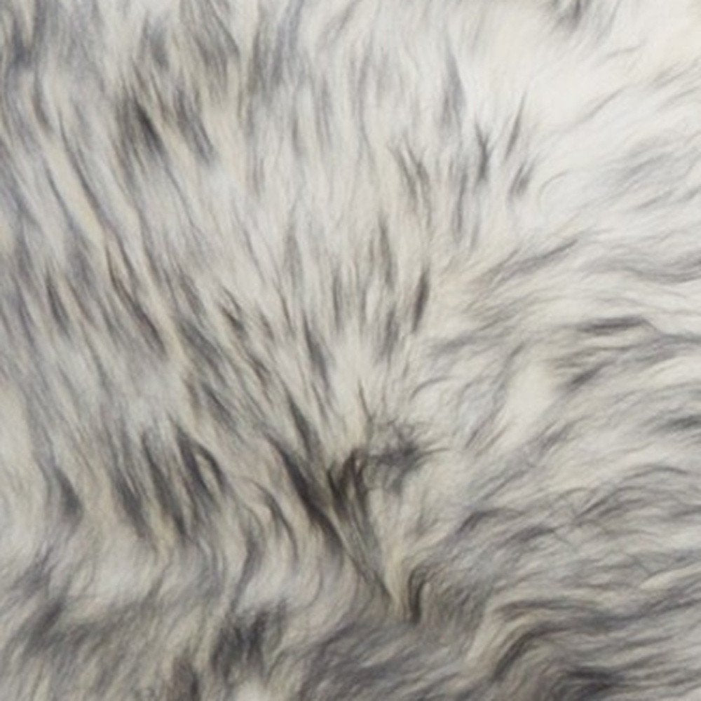 17" X 17" Gray Genuine Sheepskin Chair Pad