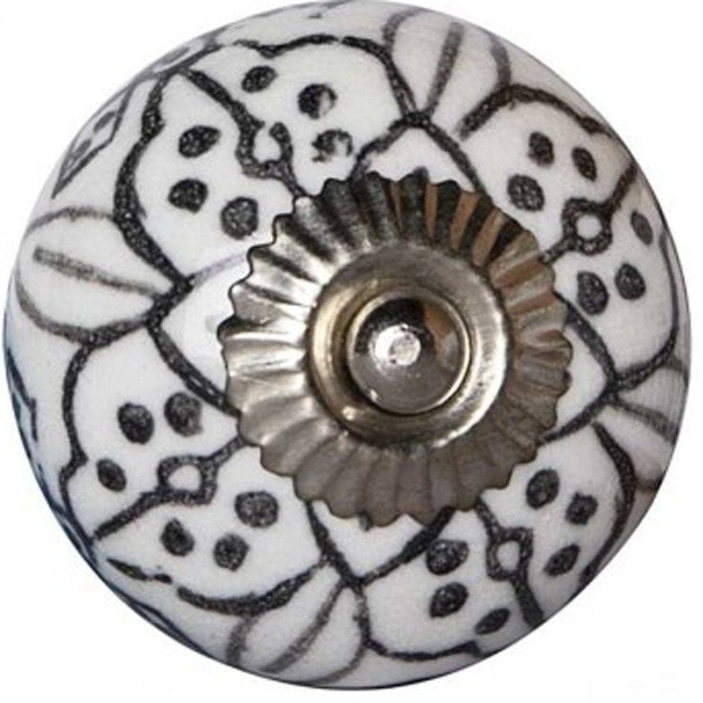1.5" X 1.5" X 1.5" Black Gray And Silver Knobs 12 Pack