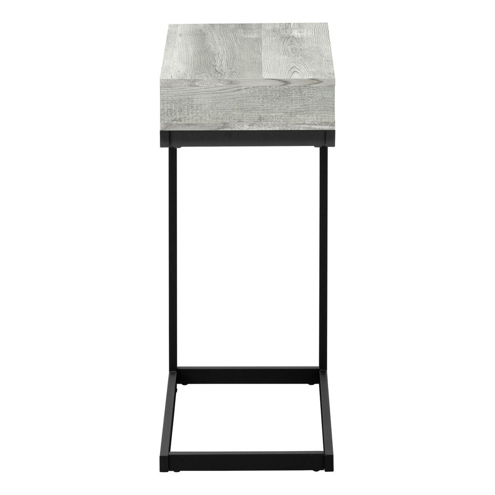 10.25" X 15.75" X 24.5" Cappuccino Finish And Gold Laminated Drawer Accent Table