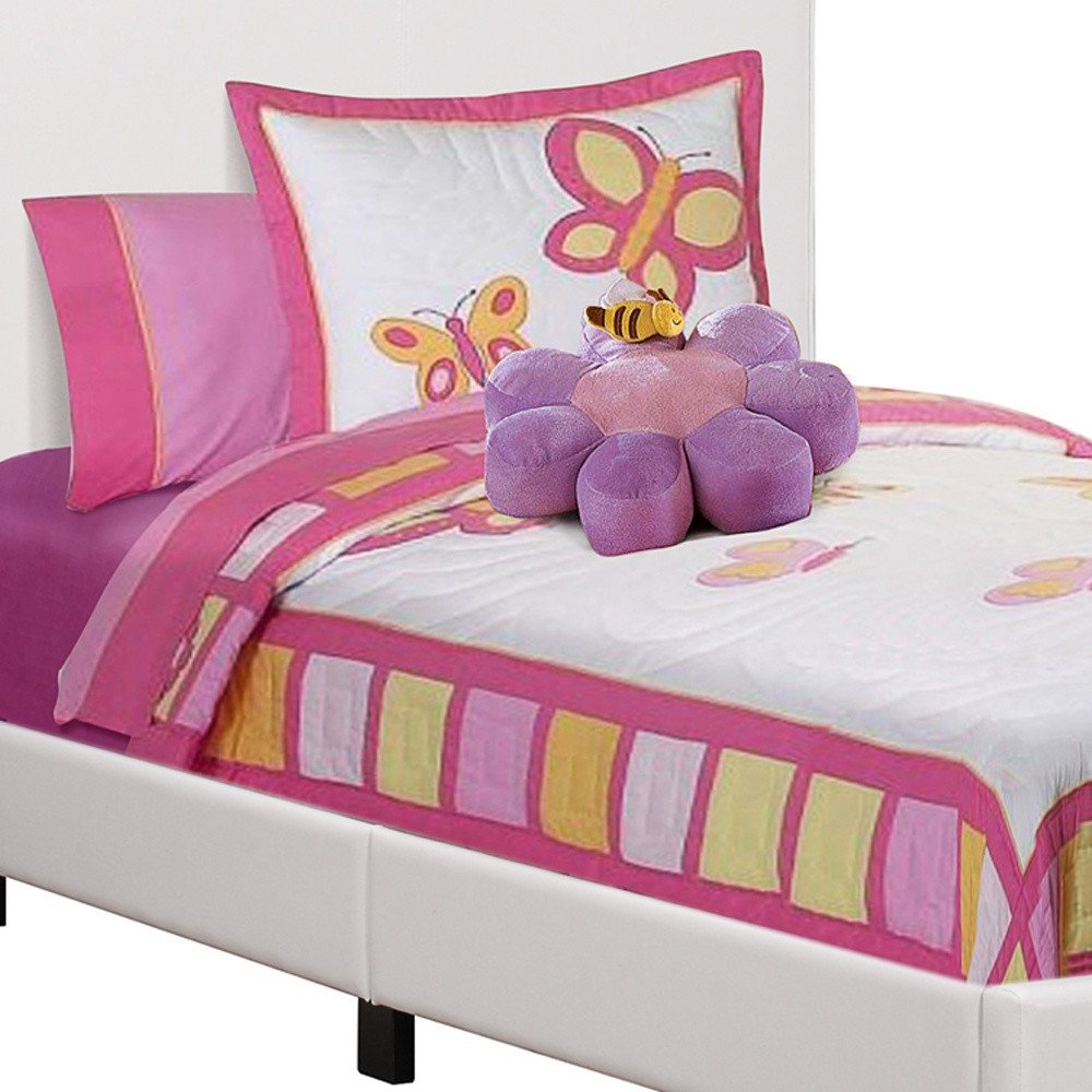 Marco de cama individual de madera maciza blanca con tapizado de cuero sintético