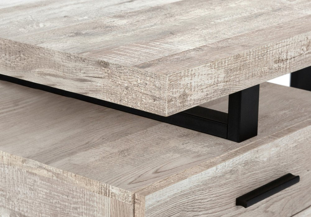 24" Brown and Black Computer Desk With Three Drawers
