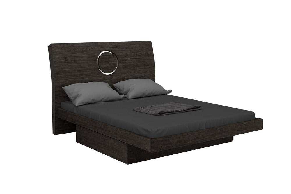 Estructura de cama King gris