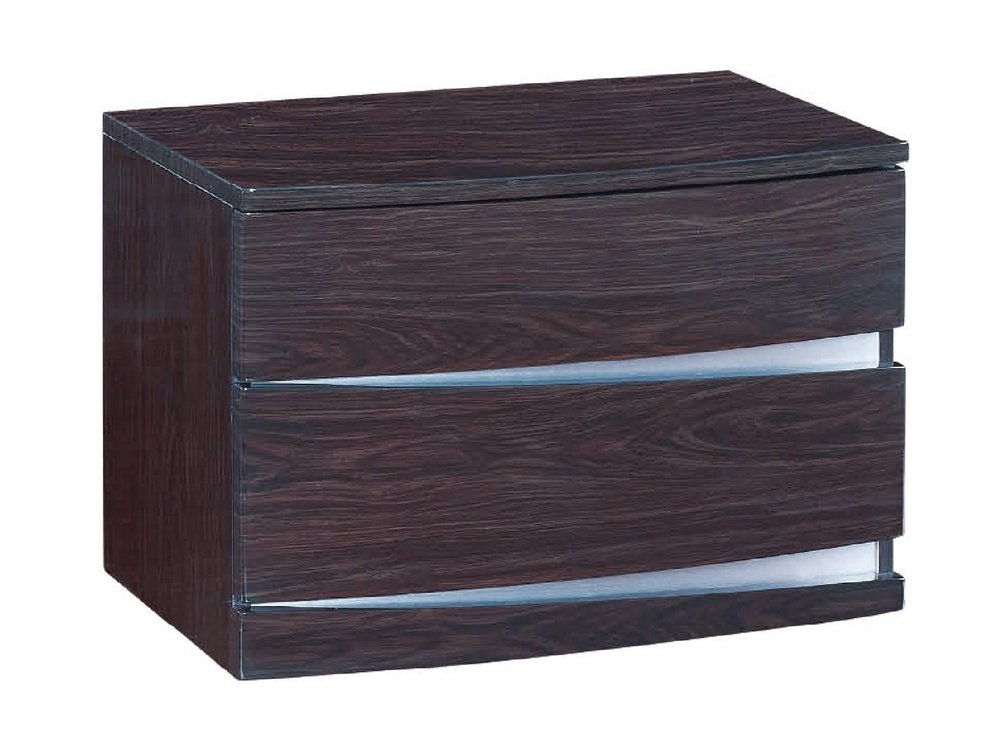 Juego de dormitorio de cuatro piezas de madera maciza marrón con espejo