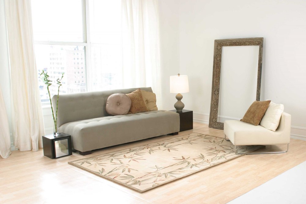 9' X 12' Ivory Green And Brown Wool Botanical Leaves Hand Tufted Area Rug