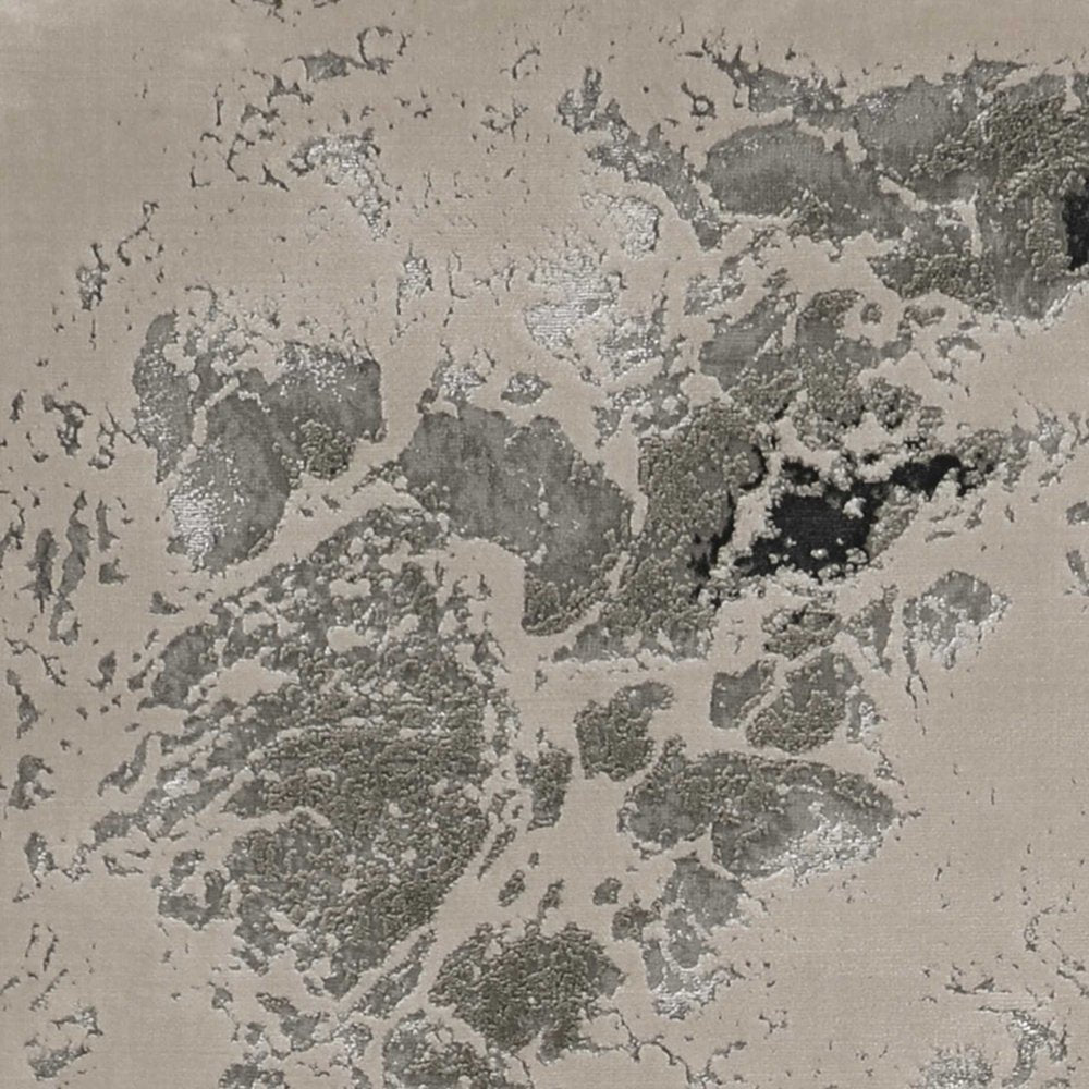 9' X 13' Silver And Black Abstract Area Rug