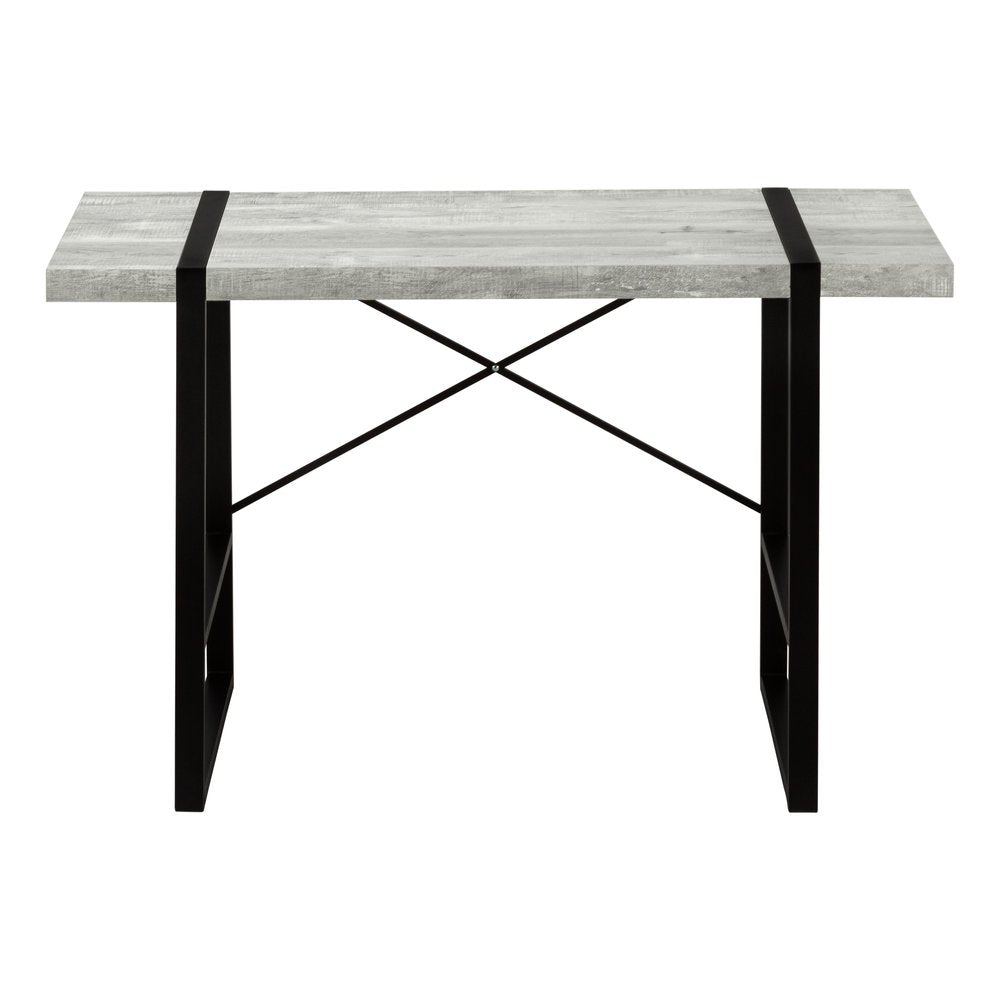 24" Gray and Black Computer Desk