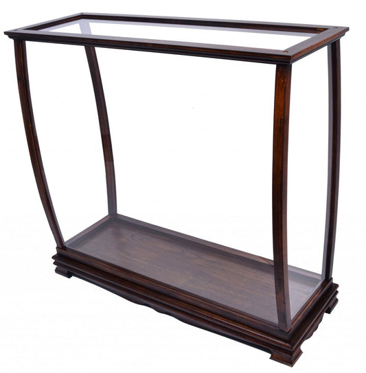 Expositor estándar de 14" de cristal transparente y plateado