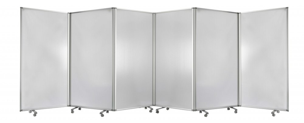212 X 1 X 71 Green Metal 6 Panel Screen
