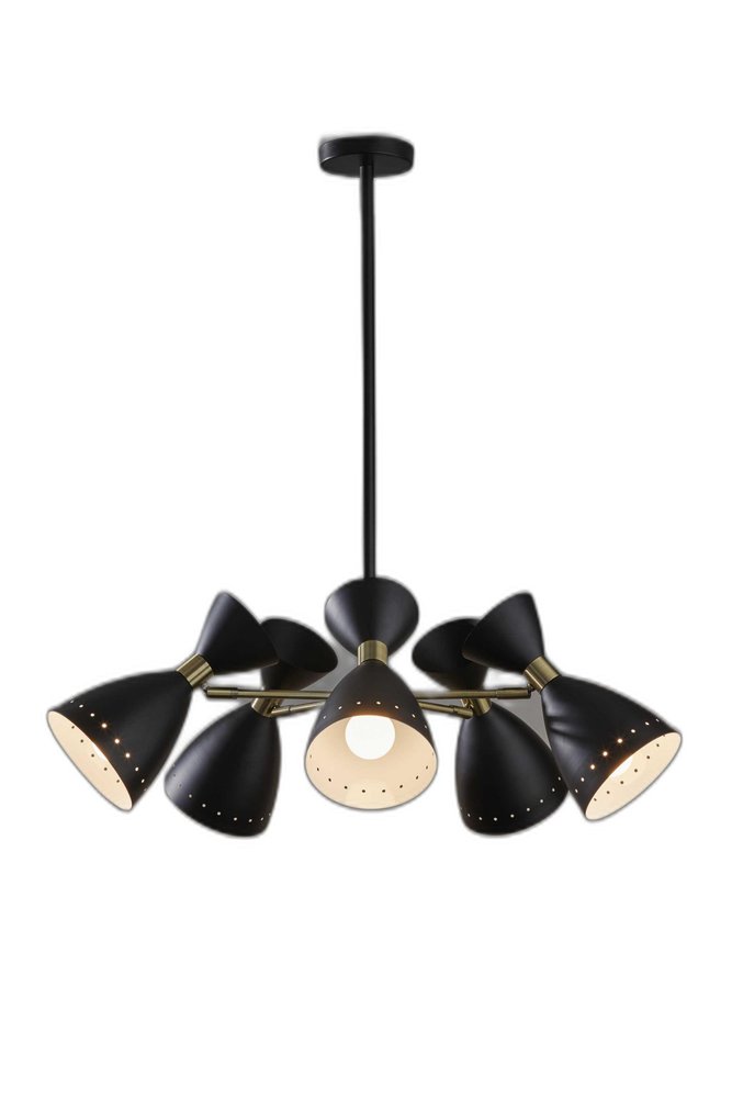 Colgante ajustable de metal negro Cinco Diabolo