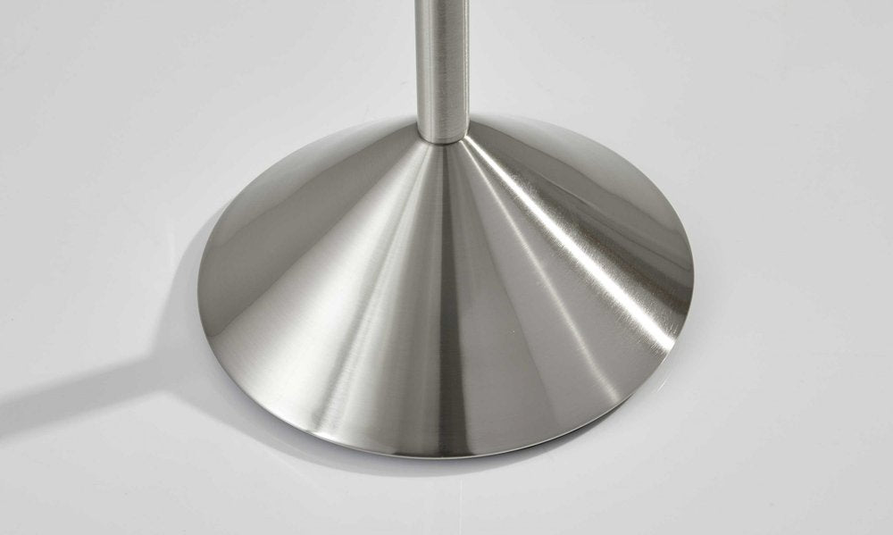 Perchero piramidal de acero cepillado de 30 x 172 cm