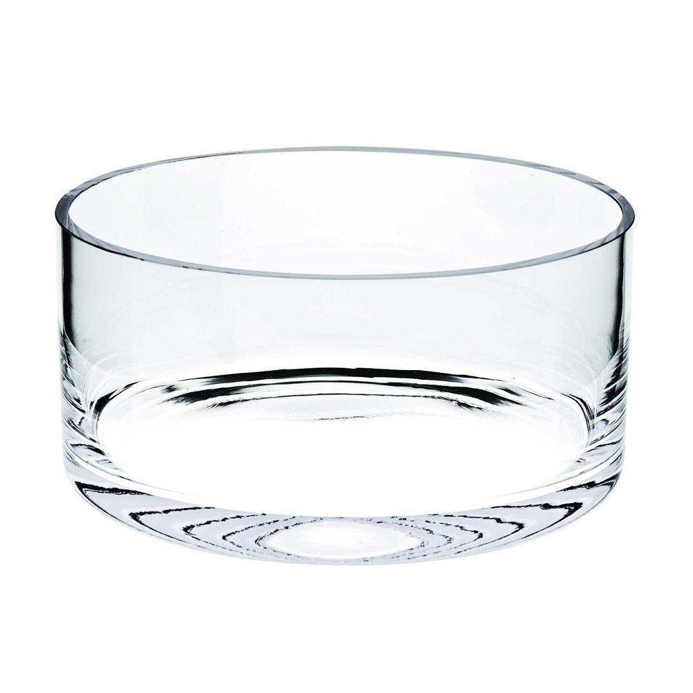 Cuenco redondo de cristal transparente sin plomo de 6" para dulces o frutos secos