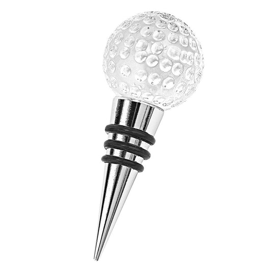 Tapón de botella con forma de pelota de golf de cristal hecho a mano