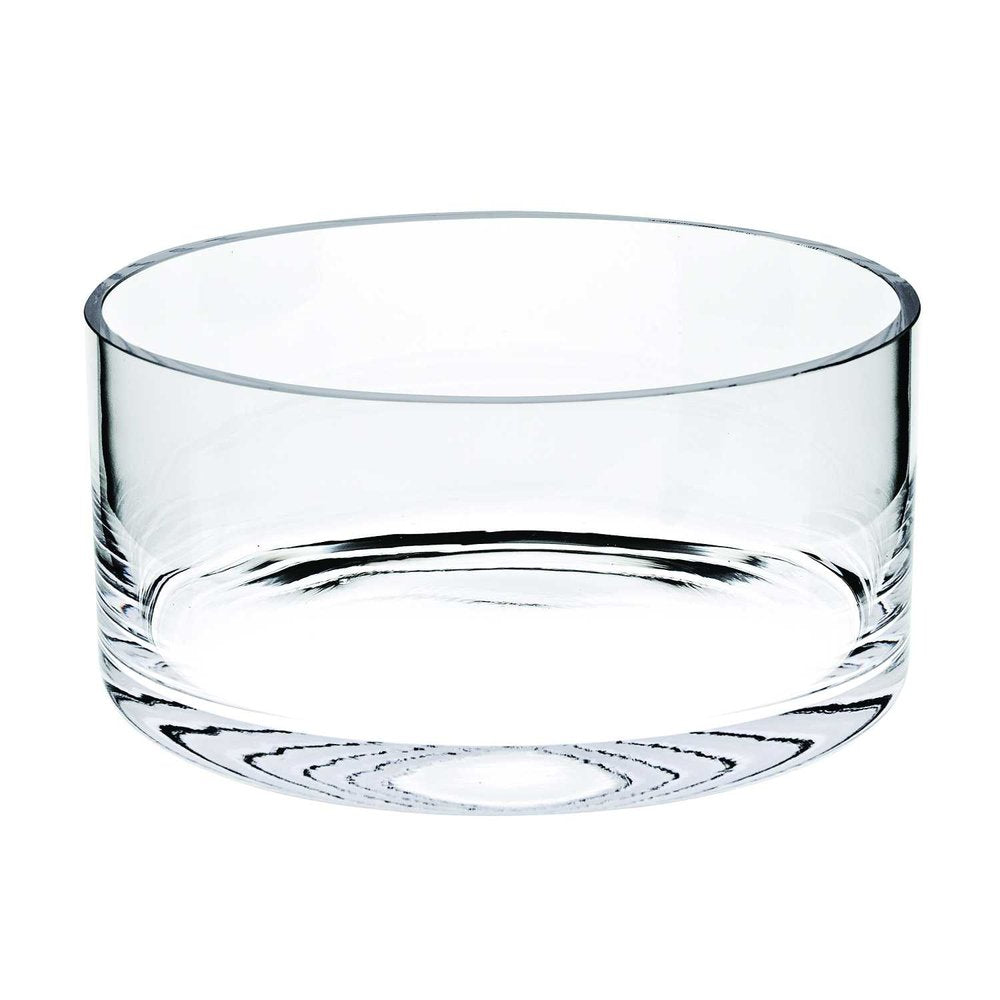 Cuenco de cristal soplado de 10" de fabricación europea