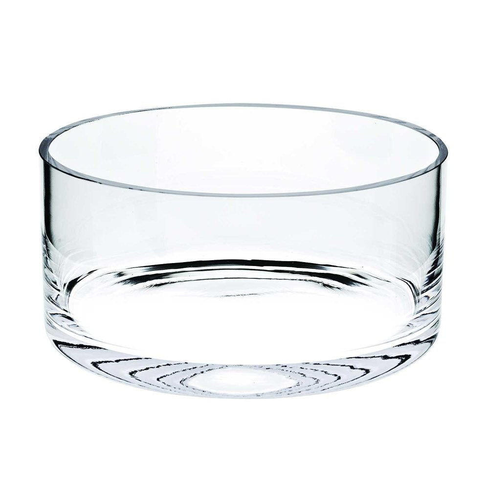 Cuenco de cristal soplado de 10" de fabricación europea