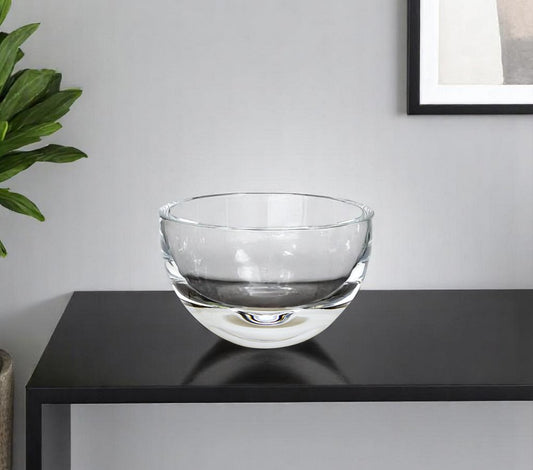 Tazón de cristal transparente de 6" para dulces o frutos secos