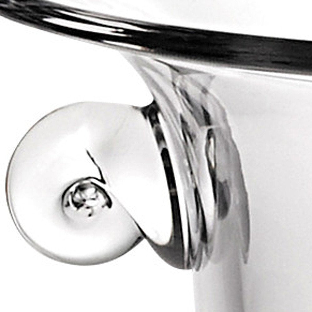 Cuenco de centro de mesa con pedestal redondo de cristal soplado transparente de 11"