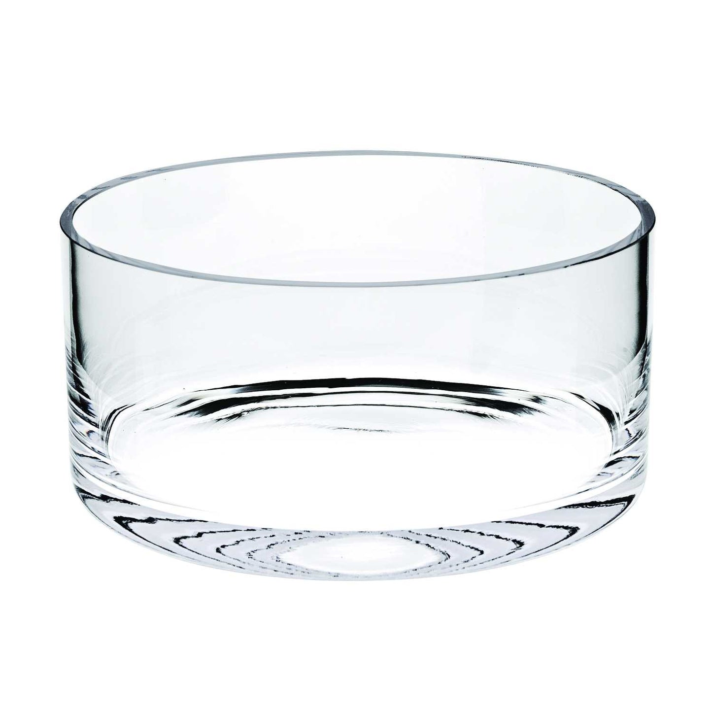 Cuenco redondo de cristal transparente sin plomo de 6" para dulces o frutos secos