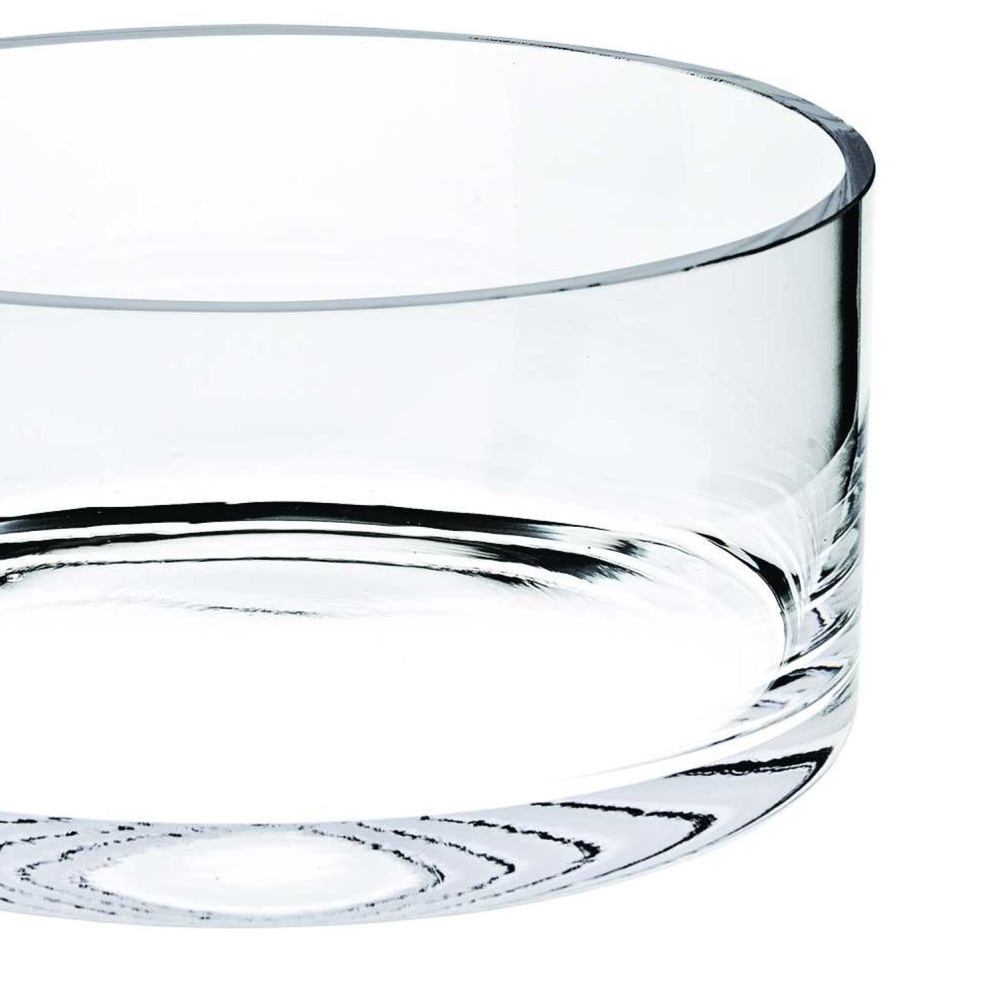 Cuenco redondo de cristal transparente sin plomo de 6" para dulces o frutos secos