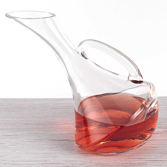 Jarra de vino de vidrio soplado a boca de 32 oz