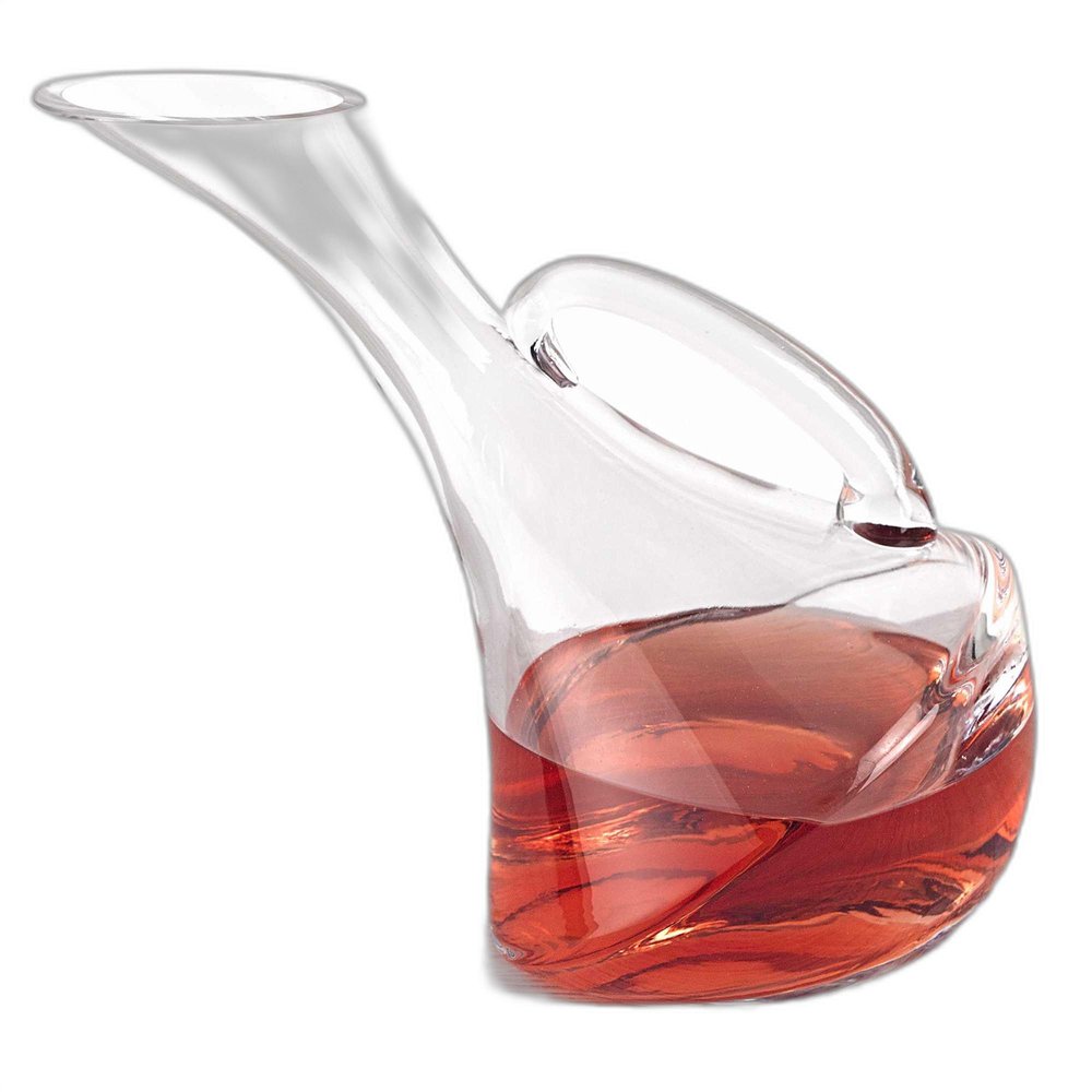Jarra de vino de vidrio soplado a boca de 32 oz