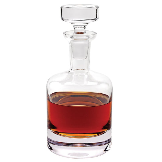 Decantador de cristal europeo soplado a boca, 28 oz