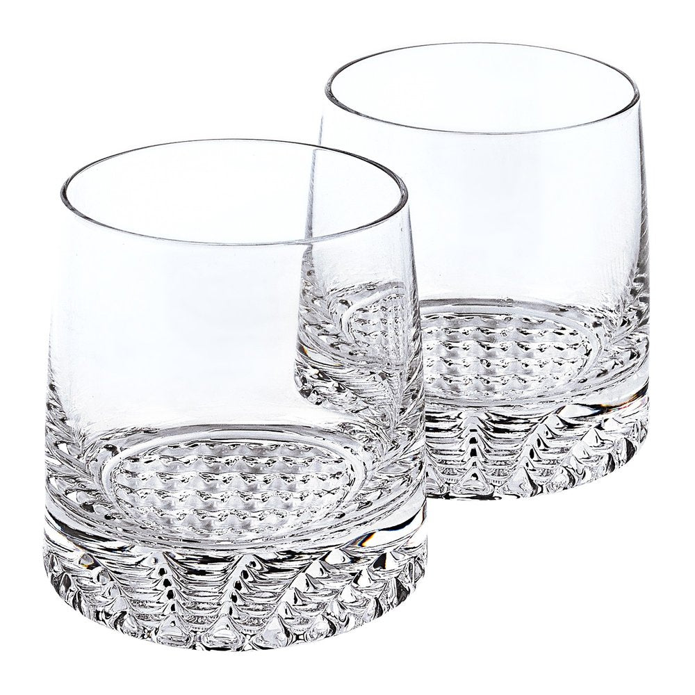 Juego de whisky de cristal europeo soplado a boca, 4 piezas, Rocks o Dof
