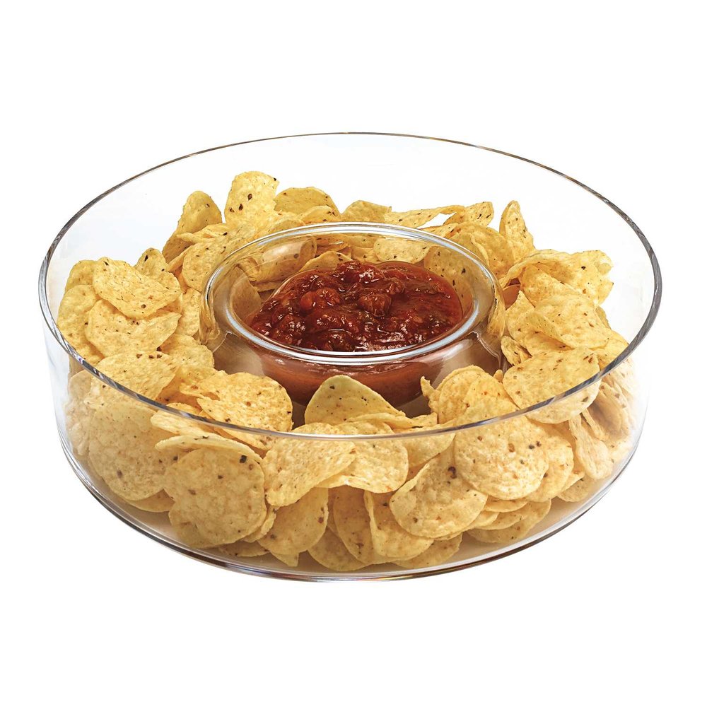 Cristal europeo soplado a boca Chip N Dip