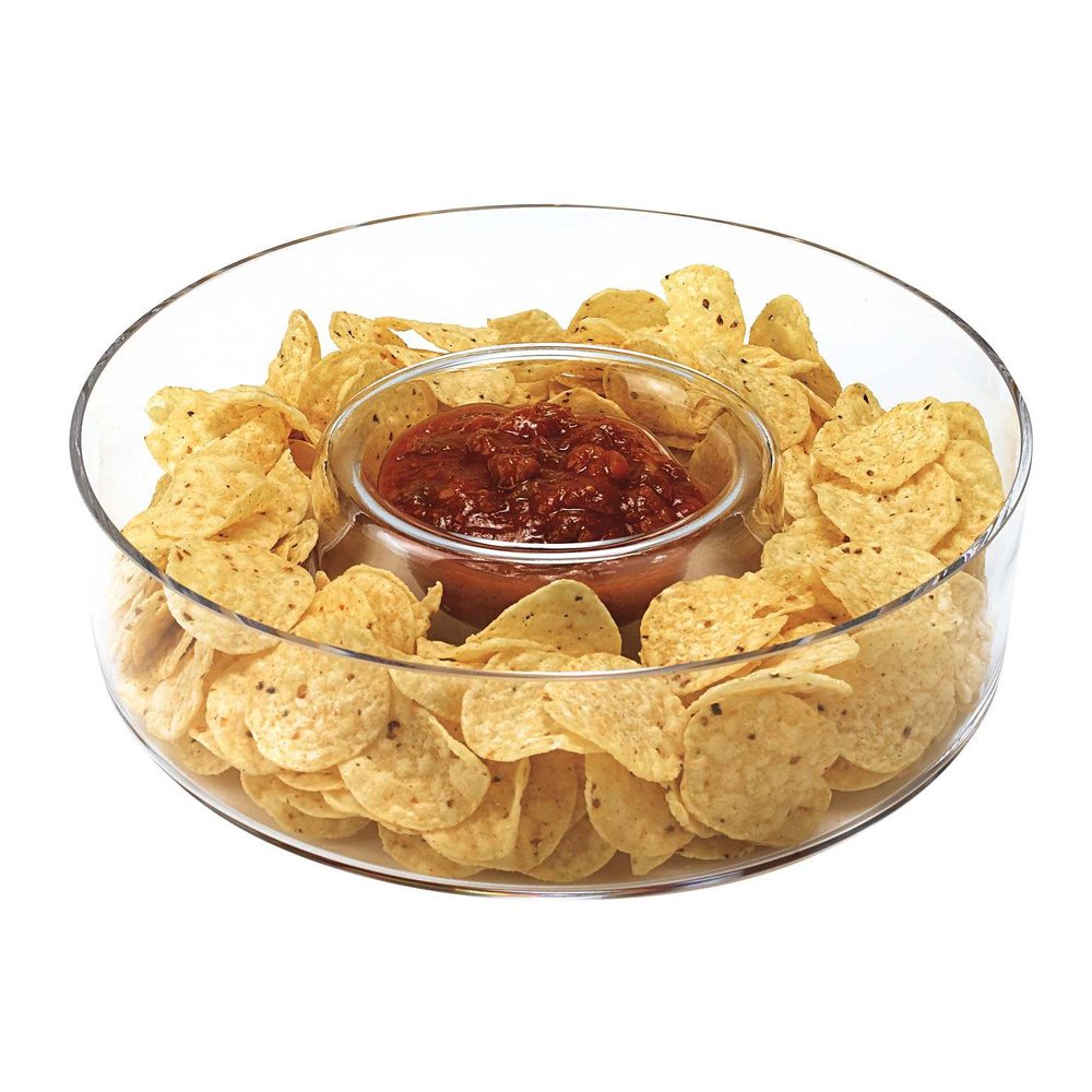 Cristal europeo soplado a boca Chip N Dip