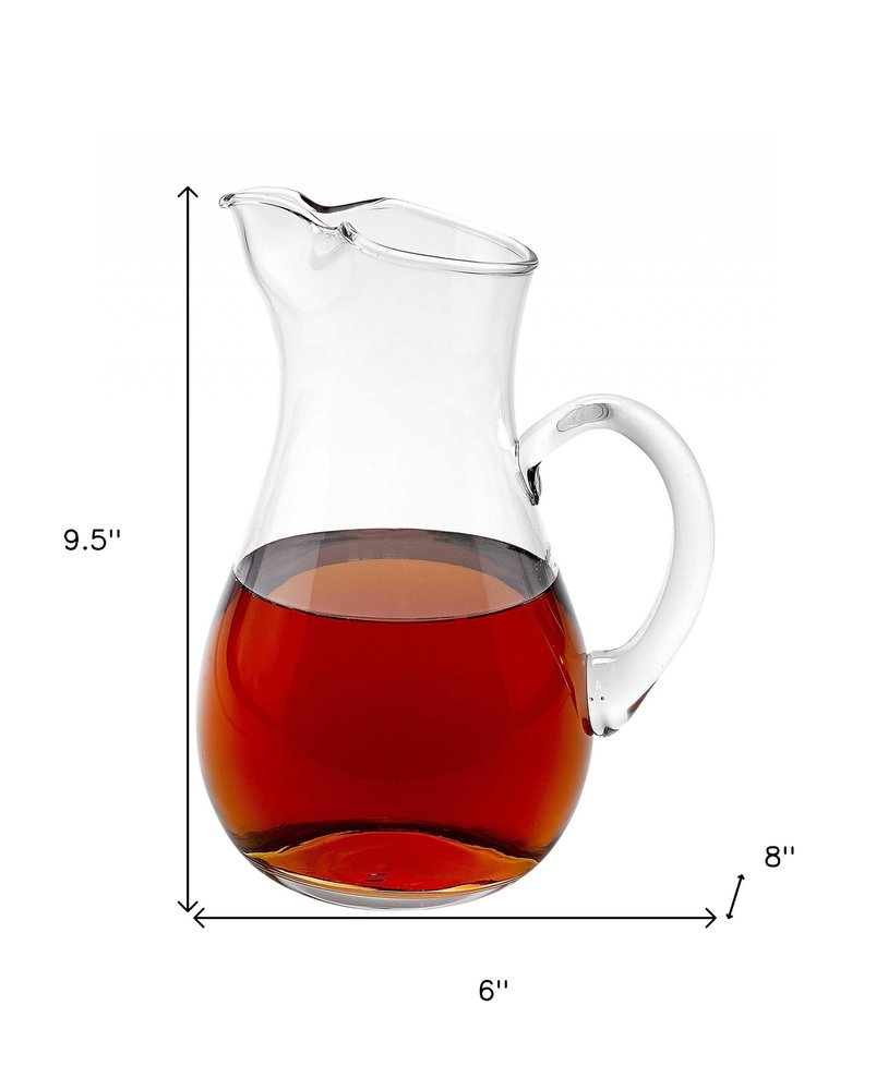 Jarra de vidrio para martini o agua de té helado soplado a boca, 36 oz