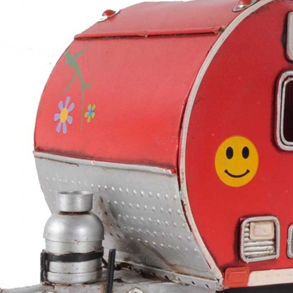 Porta pañuelos modelo caravana rojo