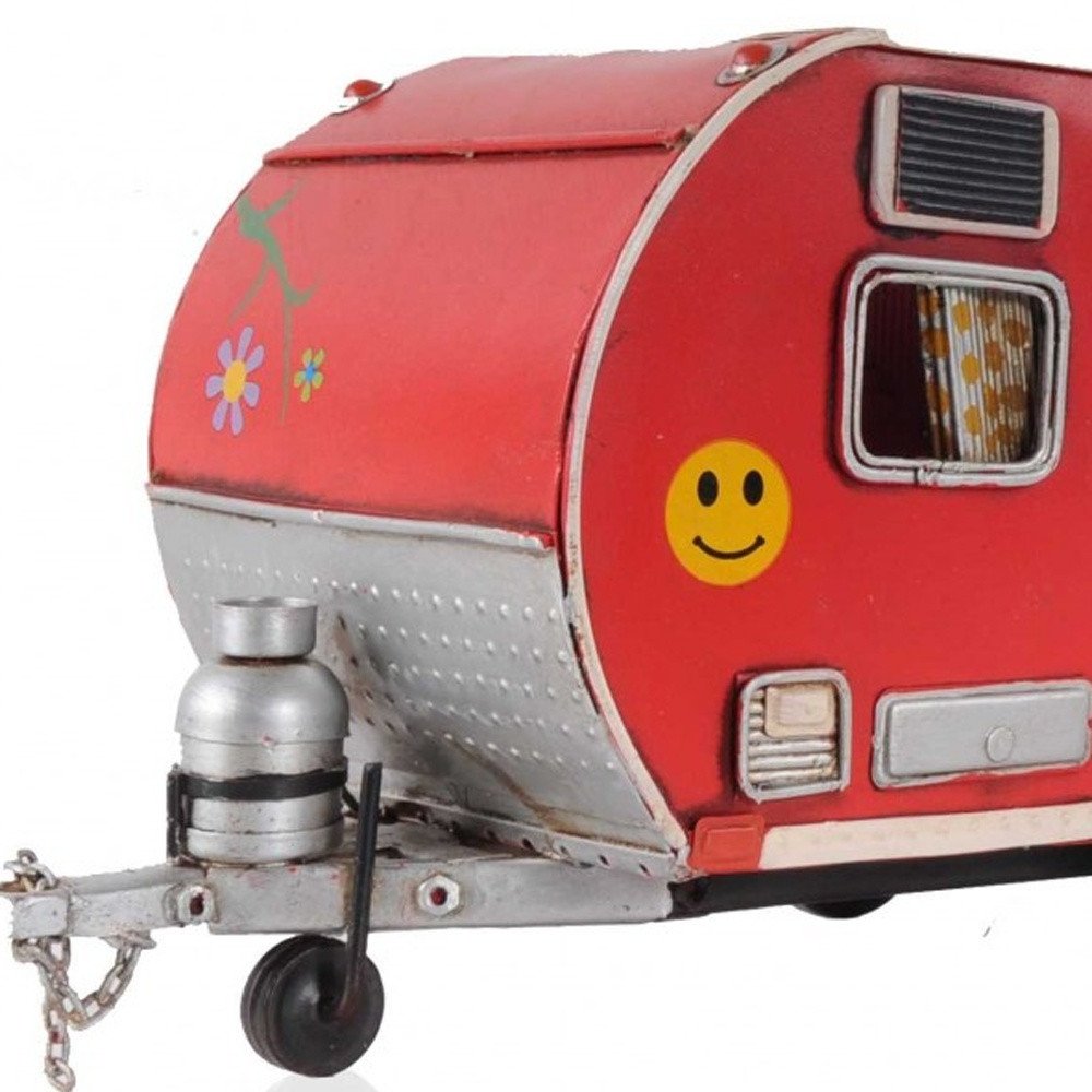 Porta pañuelos modelo caravana rojo